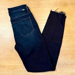 Mother High Waisted Looker Ankle Fray Last Call Skinny Jeans‎ Size 26